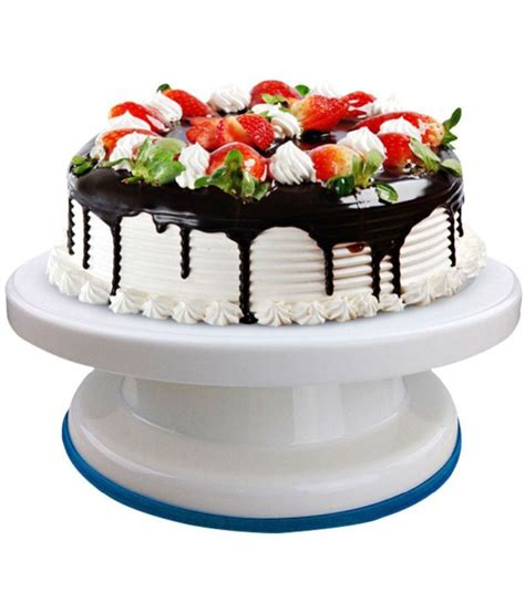 VR shopee Revolving Cake Decorating Stand Turntable, White: Buy Online at Best Price in India ...