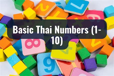 How to Count in Thai: The Ultimate Guide for Beginners