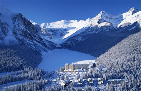 Winter Beautiful Lake Louise Lakes Wallpapers For Desktop - Fairmont ...