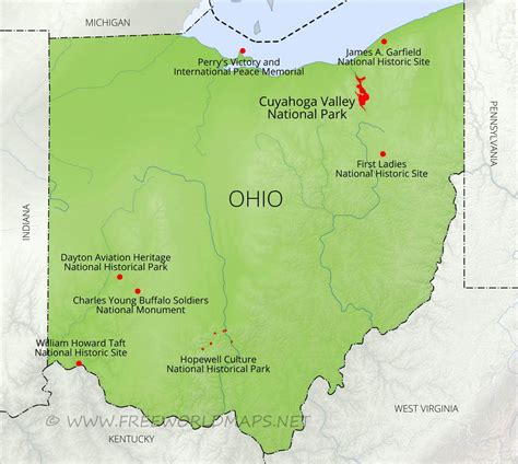 National Parks In Ohio Map - Map