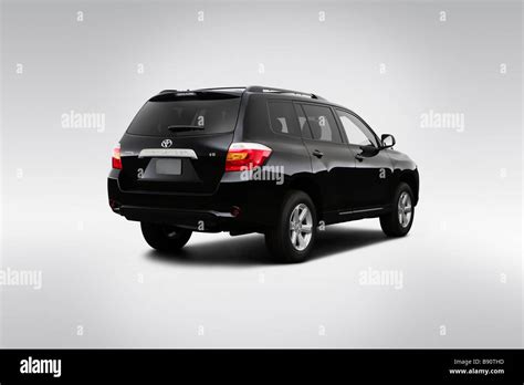 2009 Toyota Highlander in Black - Rear angle view Stock Photo - Alamy