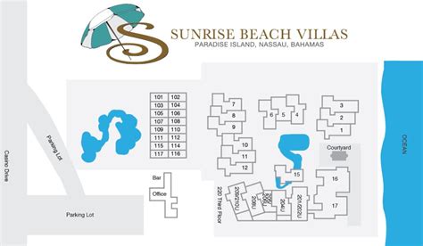 Sunrise Beach Clubs & Villas map - Travel resort maps