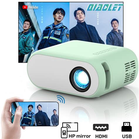 QIAOLET Z1 Proyektor Mini portable Wifi Full HD projector Original ...