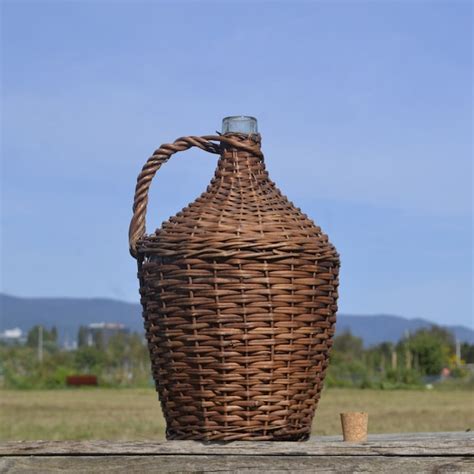 Wicker Demijohn - Etsy