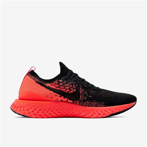 Nike Epic React Flyknit 2 - Black/Black-Bright Crimson-Infrared - Mens Shoes