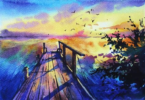 Pin on WATERCOLOR LANDSCAPE