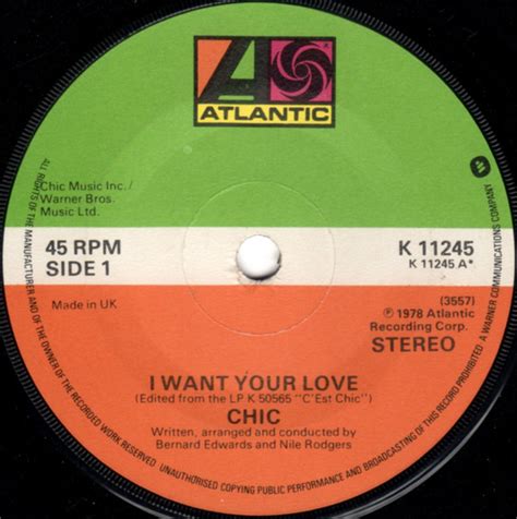 Chic - I Want Your Love (1979, Vinyl) | Discogs