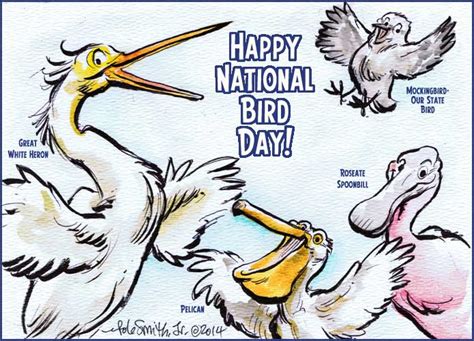 Happy National Bird Day Poster