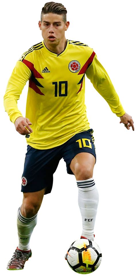 James Rodriguez Colombia football render - FootyRenders