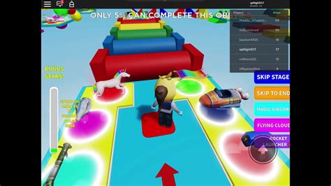 Roblox Rainbow Obby Youtube