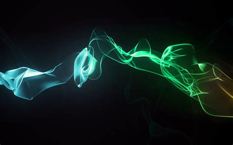 Vibrant Smoke Symphony - Cool Abstract HD Wallpaper