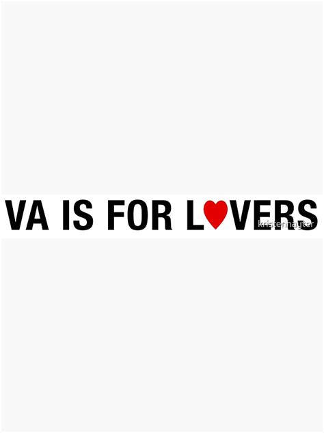 "Virginia is for Lovers" Sticker for Sale by kristenhayter | Redbubble