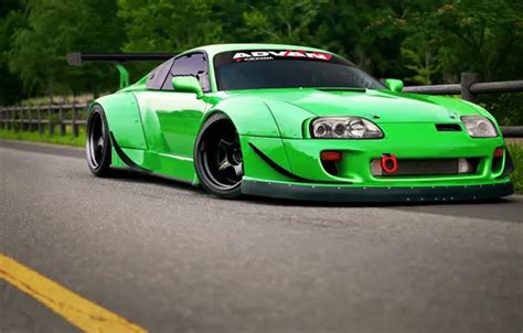 Wallpaper Toyota, Car, Green, Supra, Tuning, Toyota, Supra, Advan images for desktop, section ...