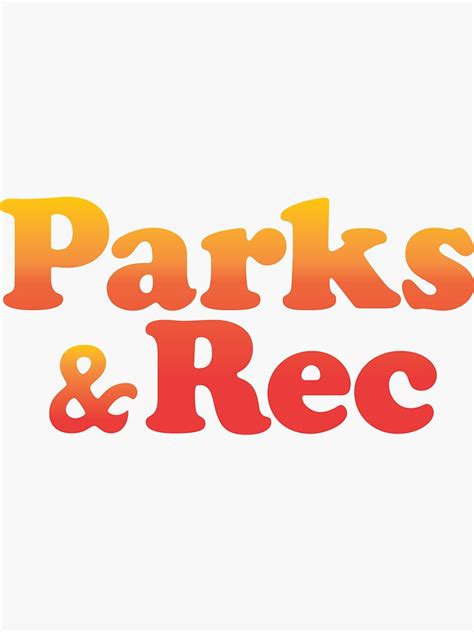 "Parks & Rec Retro Logo" Sticker for Sale by LemonBugatti | Redbubble