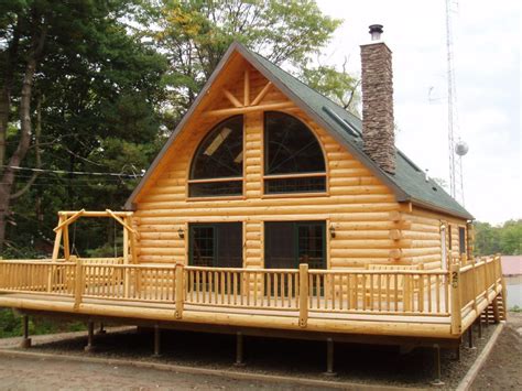 Log Cabin Modular Home - Kintner Modular Homes, Custom Home Contractor