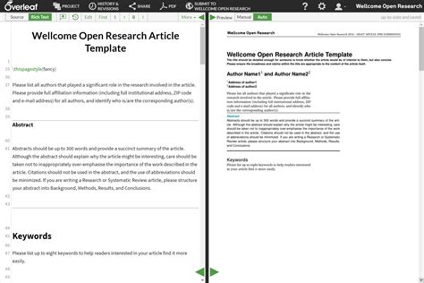 Reflection Essay: Overleaf research paper template