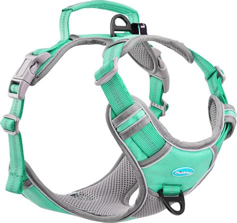 ThinkPet No Pull Harness Breathable Sport Harness with Handle-Dog Harnesses Reflective ...