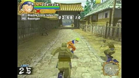 Naruto: Uzumaki Chronicles 2 PlayStation 2 Gameplay - Exploring and Fighting - IGN