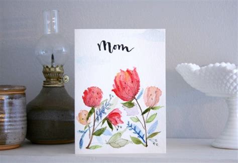 Watercolor Mother's Day Card | Floral Pattern | 5x7 | Original Card ...