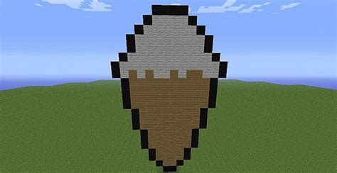 Giant Ice Cream Cone Minecraft Project