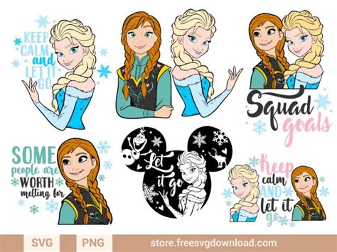 Frozen SVG Bundle 2 (FSD-K12) - Disney SVG - Store Free SVG Download