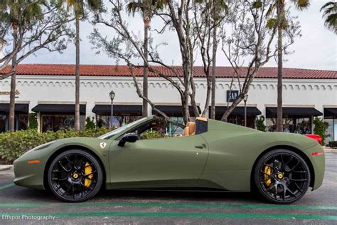 Matte Green Ferrari 458 Italia by Platinum Motorsports | Ferrari 458, Ferrari 458 italia, Best ...