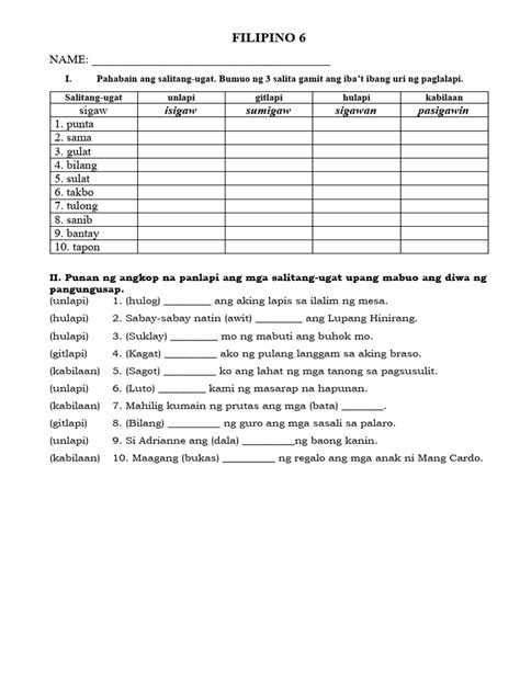 Panlapi Quiz | PDF