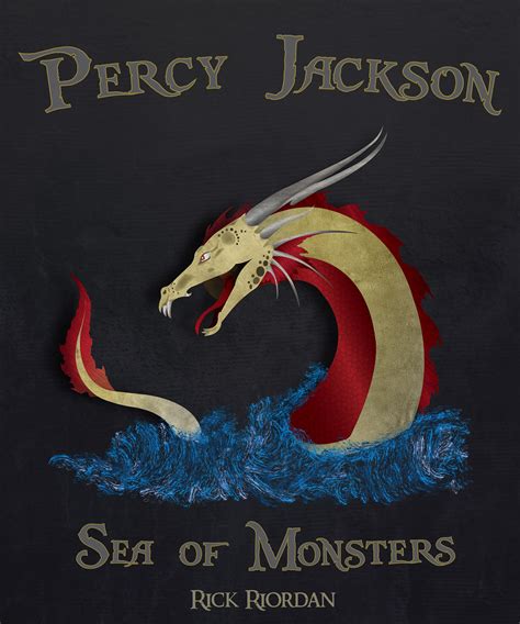 Sea of Monsters Book Cover on Behance