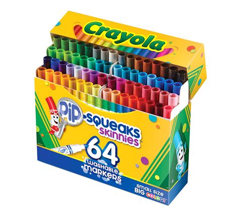 Crayola Pip-Squeaks Skinnies 64 Ct Washable Markers | Crayola