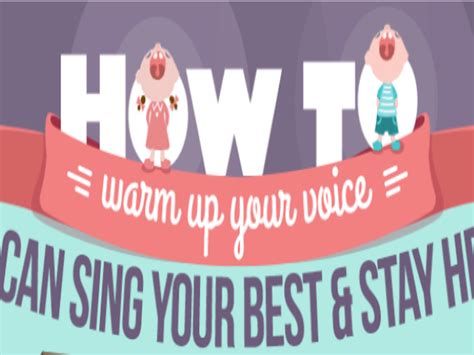 A Warm Up Routine for Singers #Infographic - Visualistan