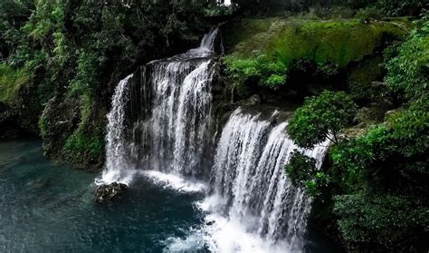 What a beautiful waterfall in Pangasinan, Philippines this is. Three falls near Bolinao are ...