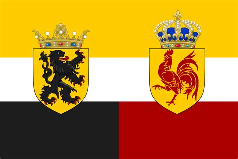 Dual Monarchy of Flanders-Wallonia : r/vexillology