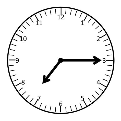 Printable Analog Clock Face With Hands