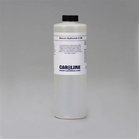 Barium Hydroxide Solution, 0.1 M Aqueous, Laboratory Grade, 500 mL | Carolina.com