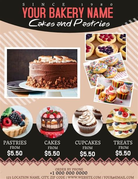 Bakery Shop Flyer template | Bakery, Cake shop, Bake sale flyer