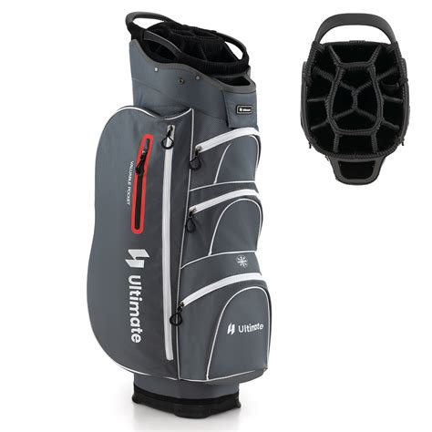 Costway Lightweight Golf Cart Bag with 15 Way Top Divider Individual ...