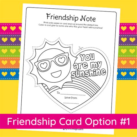 Friendship Cards Printable