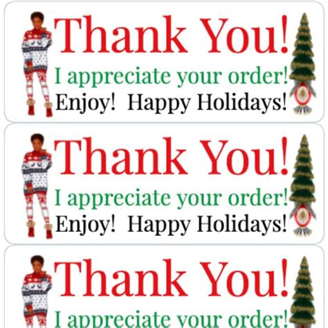 Office | Thank You Labels Stickers Christmas Box Label | Poshmark