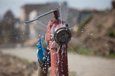 Open Fire Hydrant Spraying High Pressure Water Stock Image - Image of hydrants, flow: 70134157