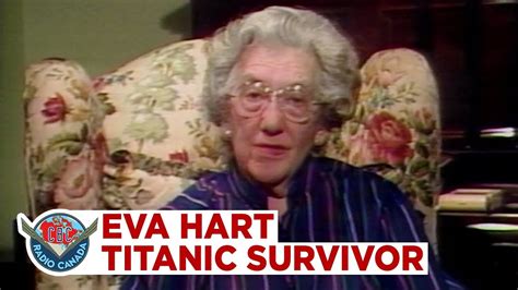 Eva Hart describes escaping the sinking Titanic, 1985 - YouTube