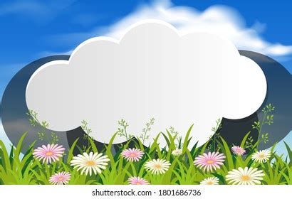 Nature Banner Background Template Illustration Stock Vector (Royalty ...