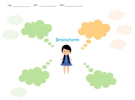 Brainstorm Graphic Organizer | Free Brainstorm Graphic Organizer Templates