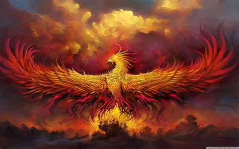 Fire Phoenix Wallpaper Hd