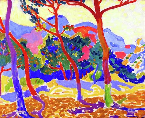 Fauvist Landscape with Trees Painting by Jon Baran - Fine Art America