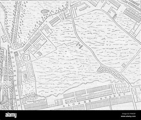 BELGRAVIA: Map of Belgravia, 1814. London, c1880 Stock Photo - Alamy