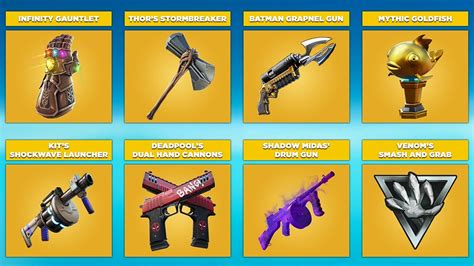 Evolution of All Mythic Weapons & Items - Fortnite Chapter 1 (Season 1 ...