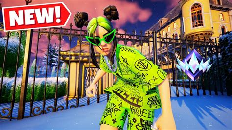 🔴NEW BILLIE EILISH FORTNITE SKIN GAMEPLAY - YouTube