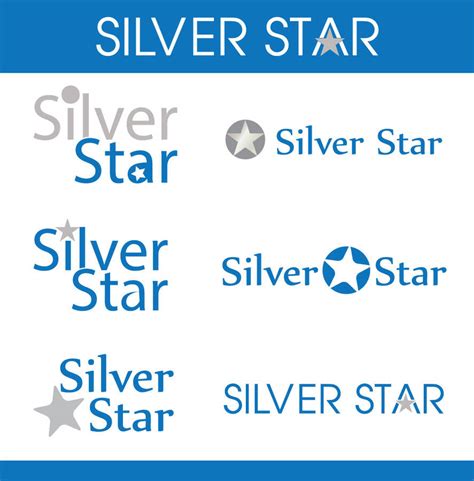 Silver Star Logo Design by MAHDYsayedDesigns on DeviantArt