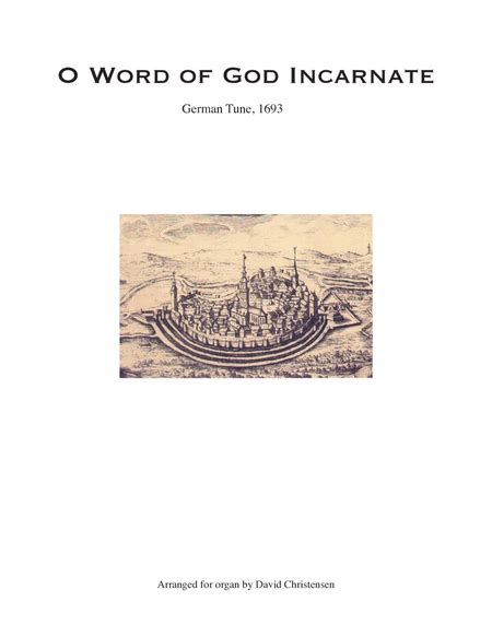 O Word of God Incarnate - Organ Solo - Digital Sheet Music | Sheet ...