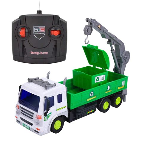 Children's Remote Control Garbage Truck with Lights, 4WD Recycling Garbage G2N5 | eBay